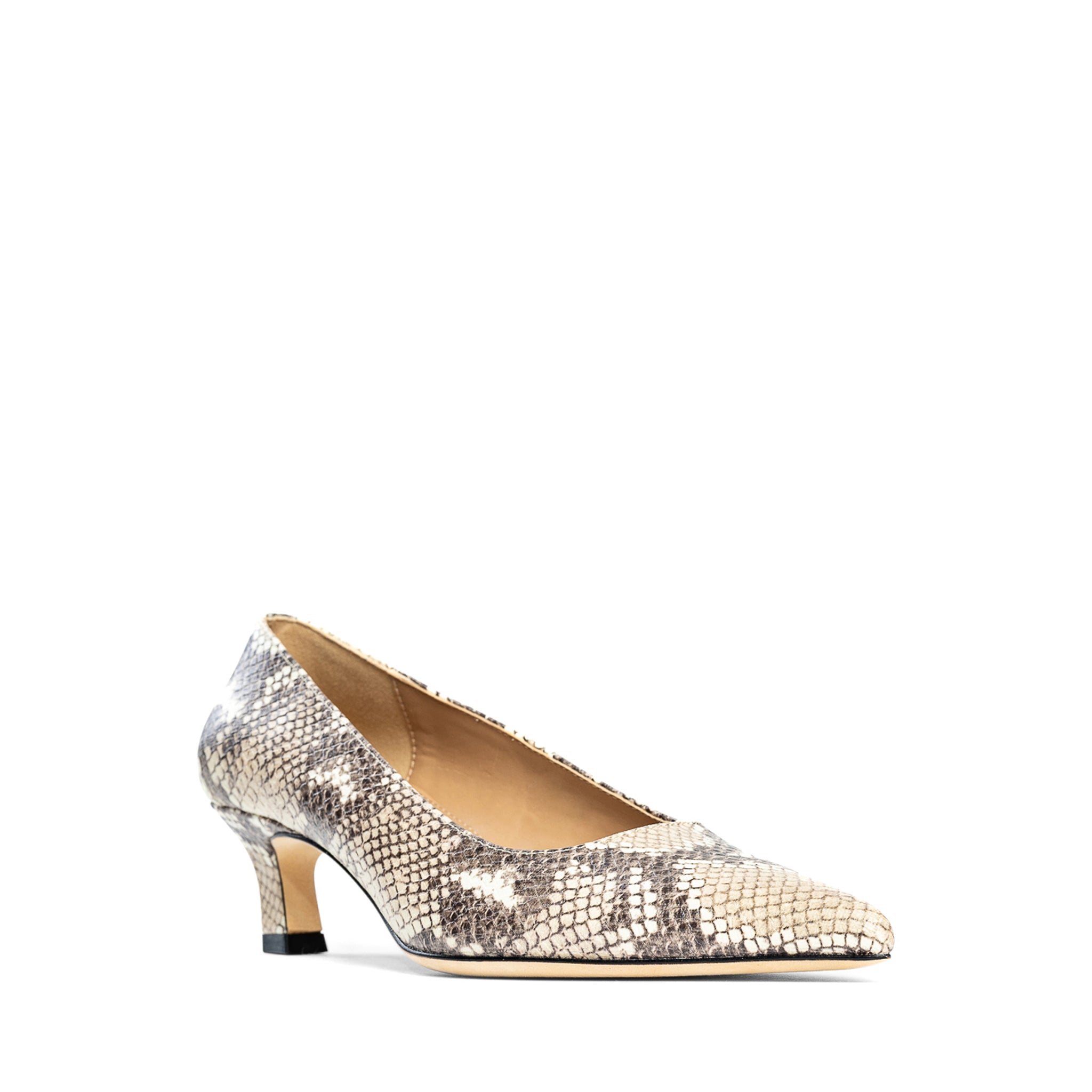 Nellie in snake embossed leather