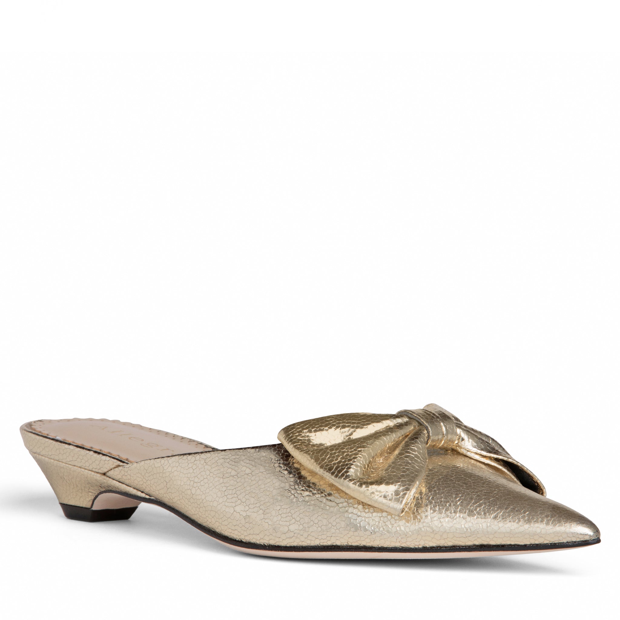 Bowie in gold leather
