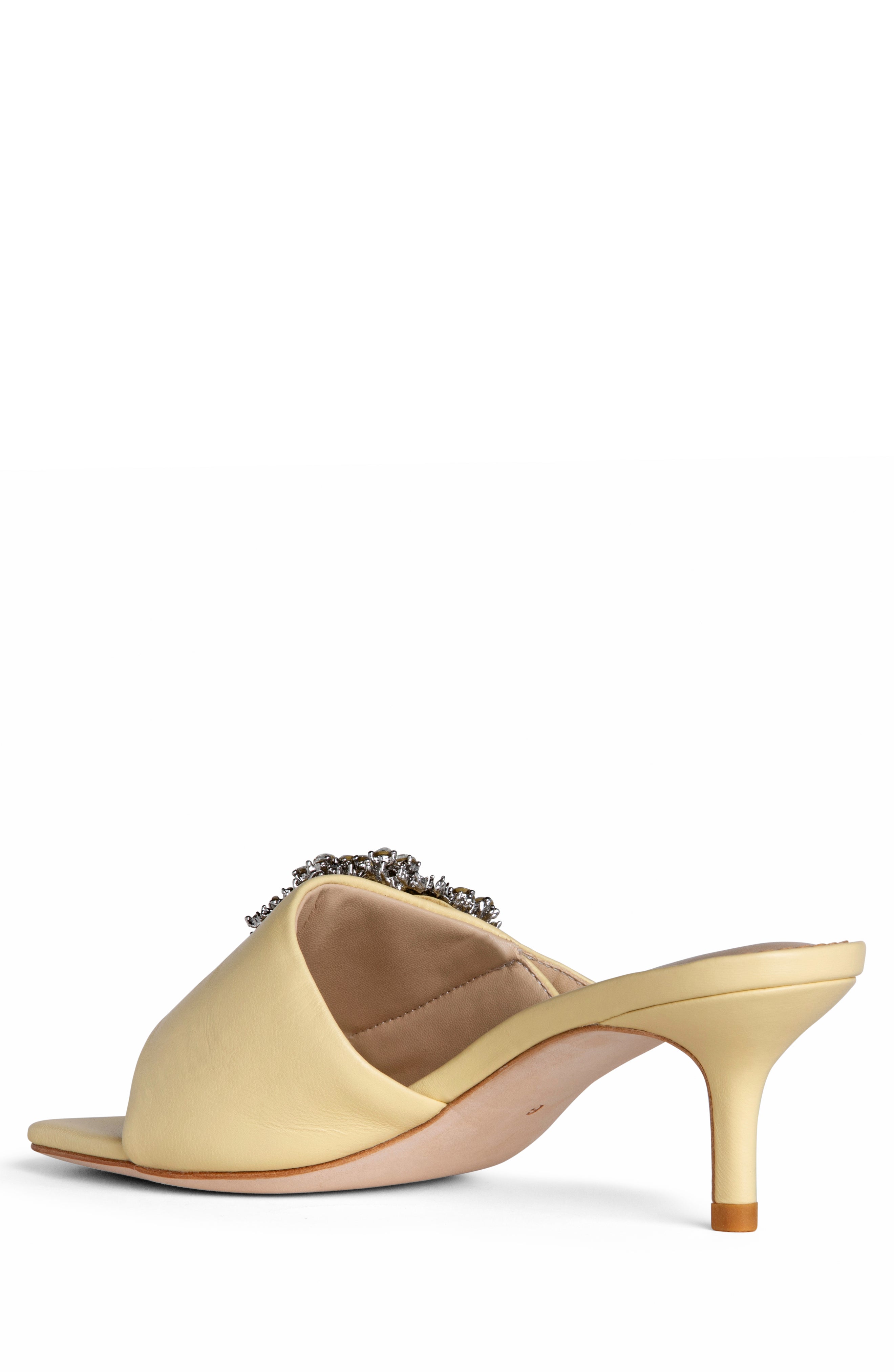 Harper yellow leather mule