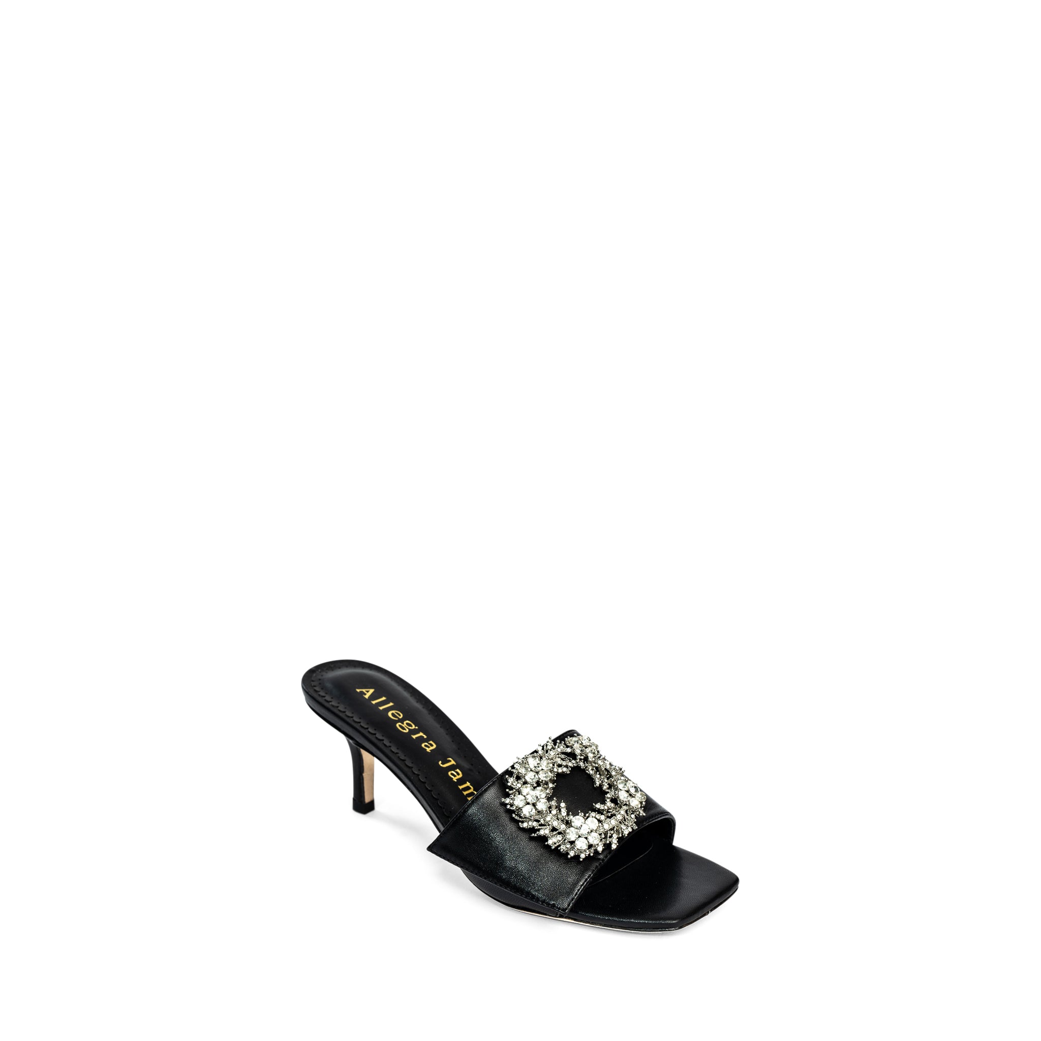 Harper in black leather