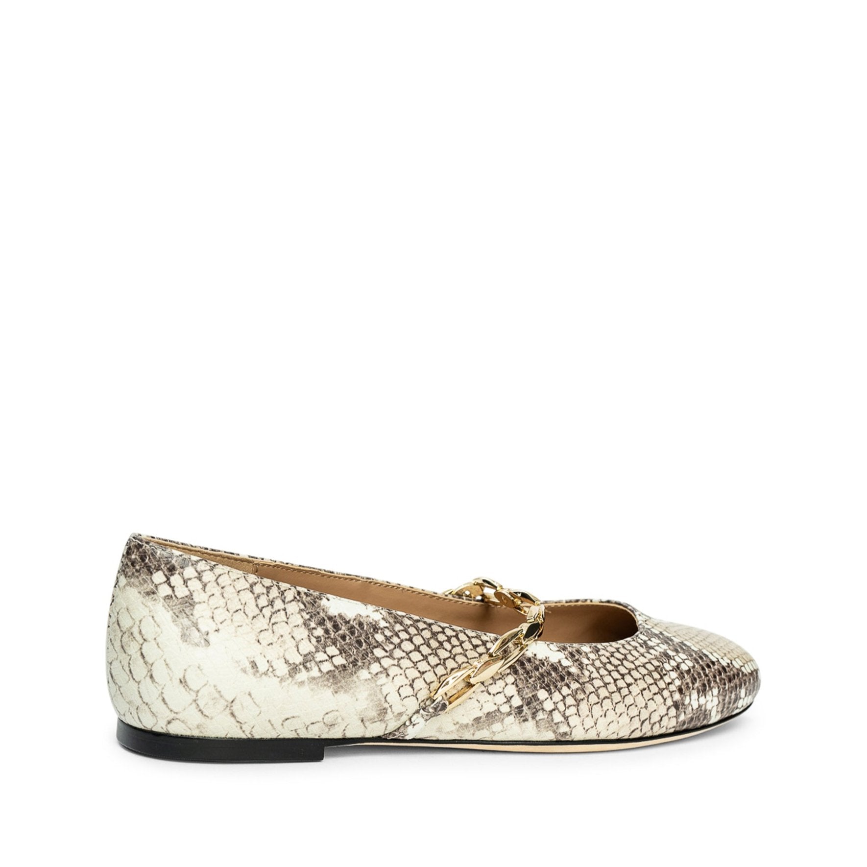 Luna Embossed Leather Ballerina