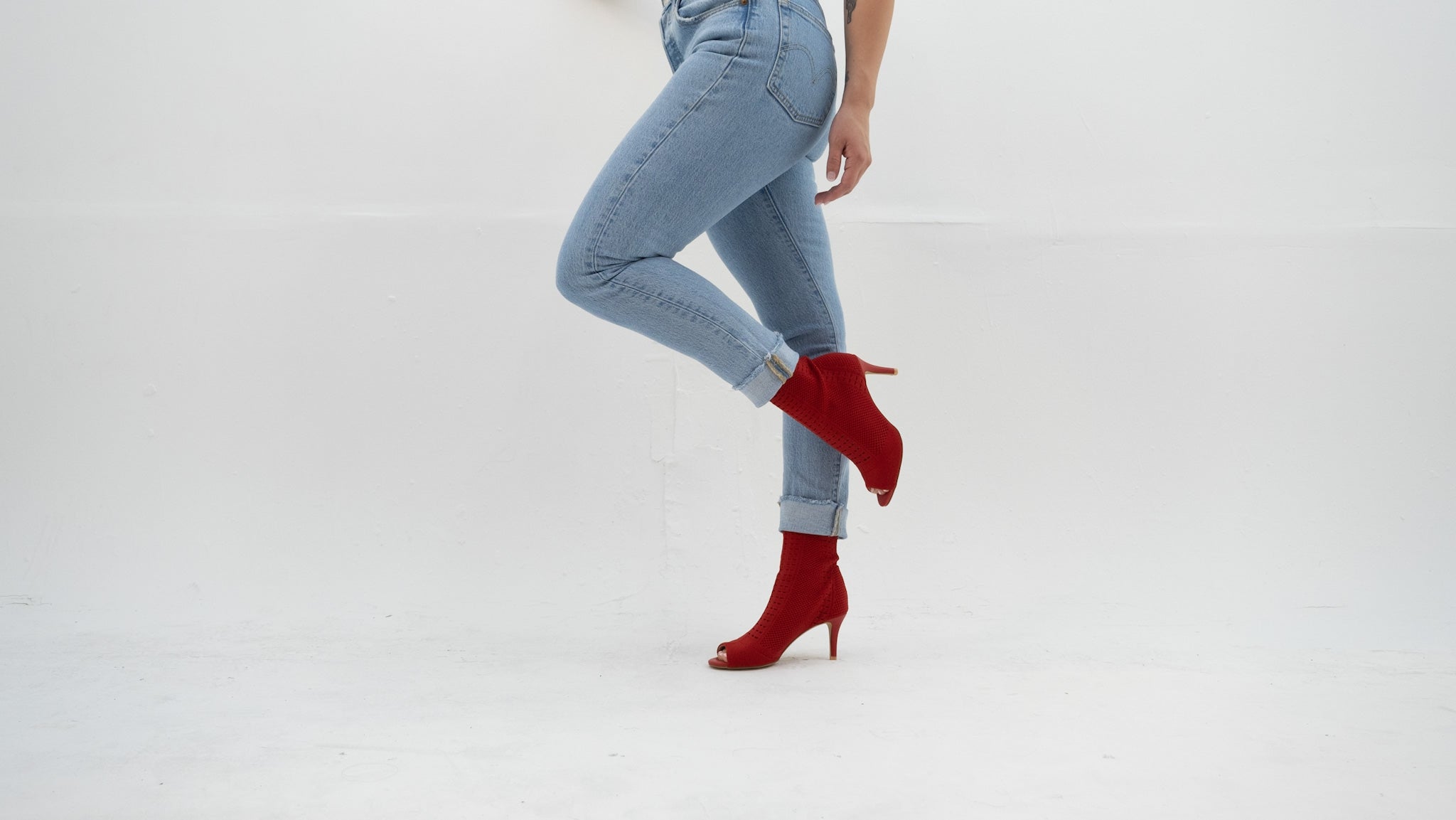 Office red hot sale ankle boots