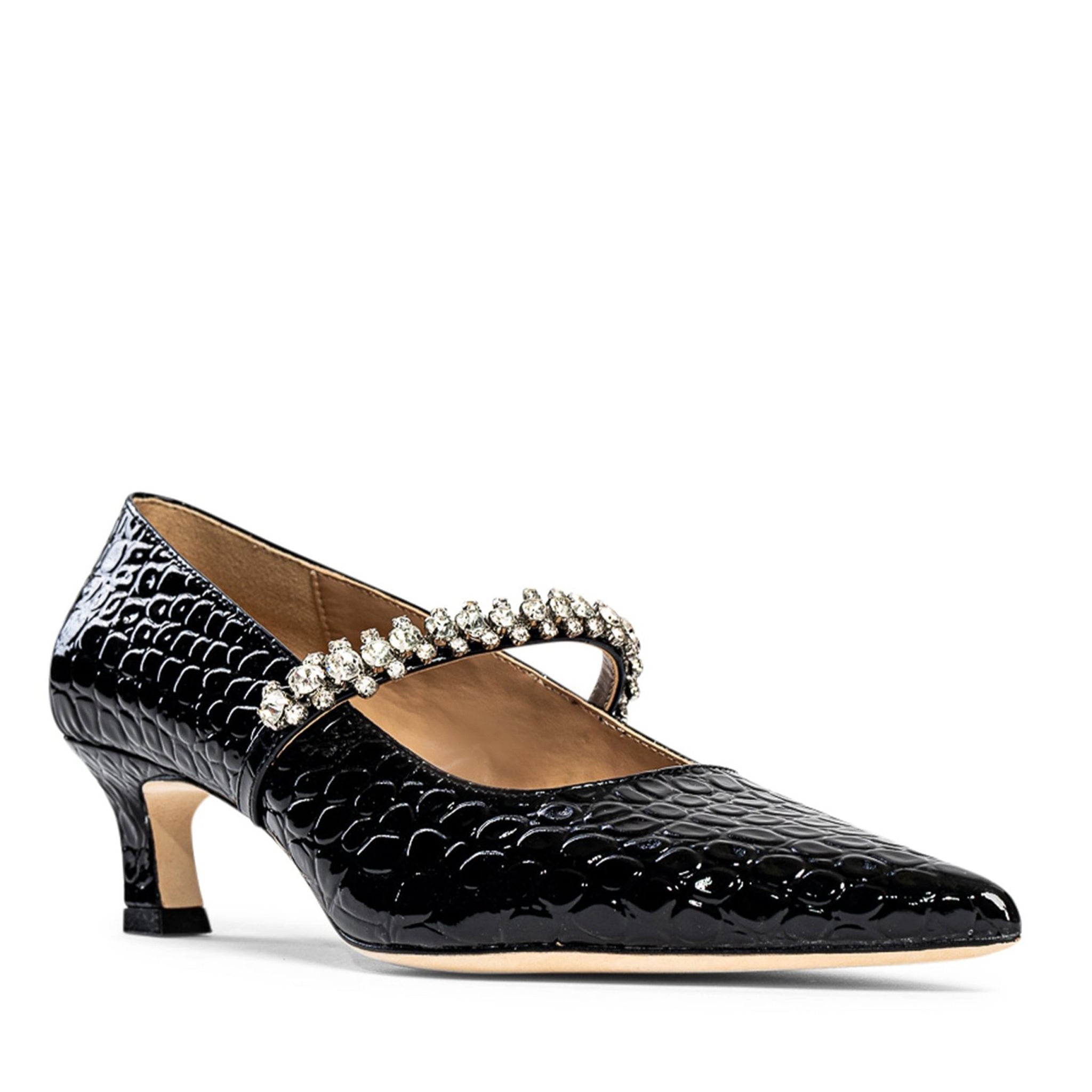 Antonella Embossed Leather Pump