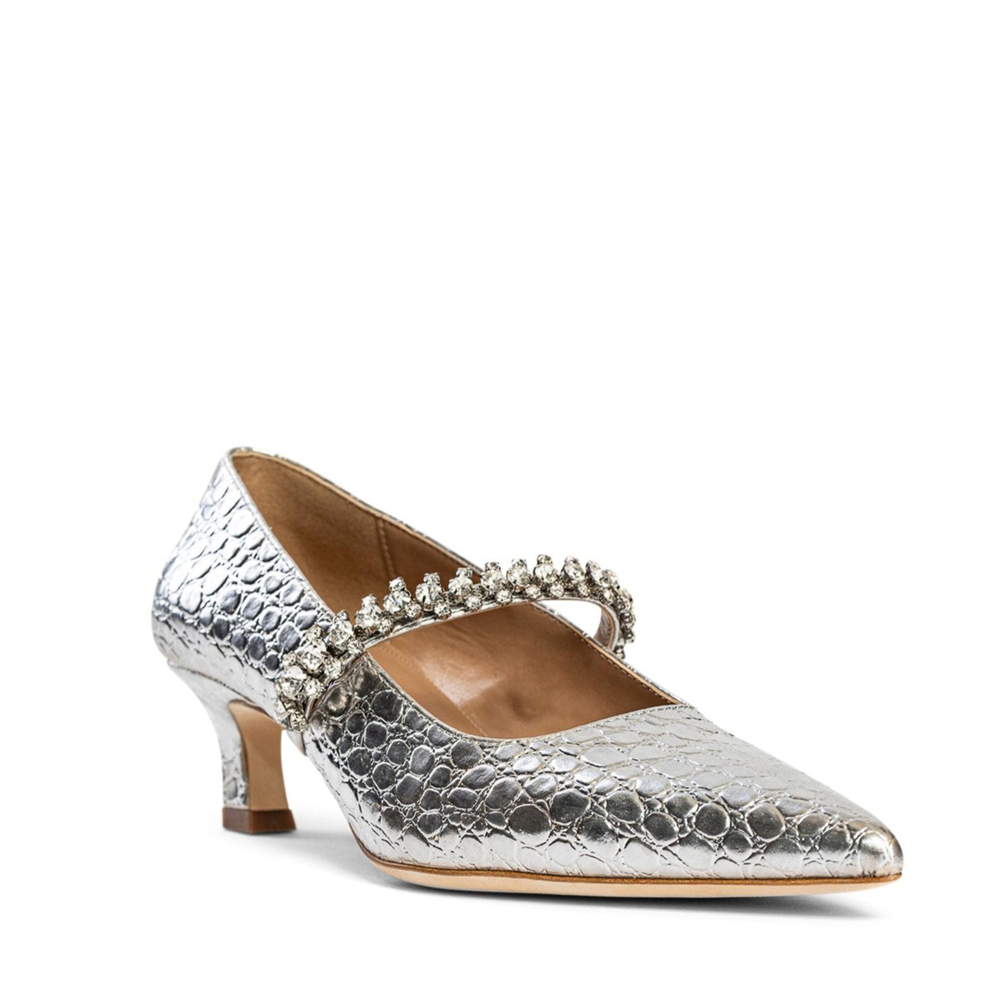 Antonella Embossed Leather Pump