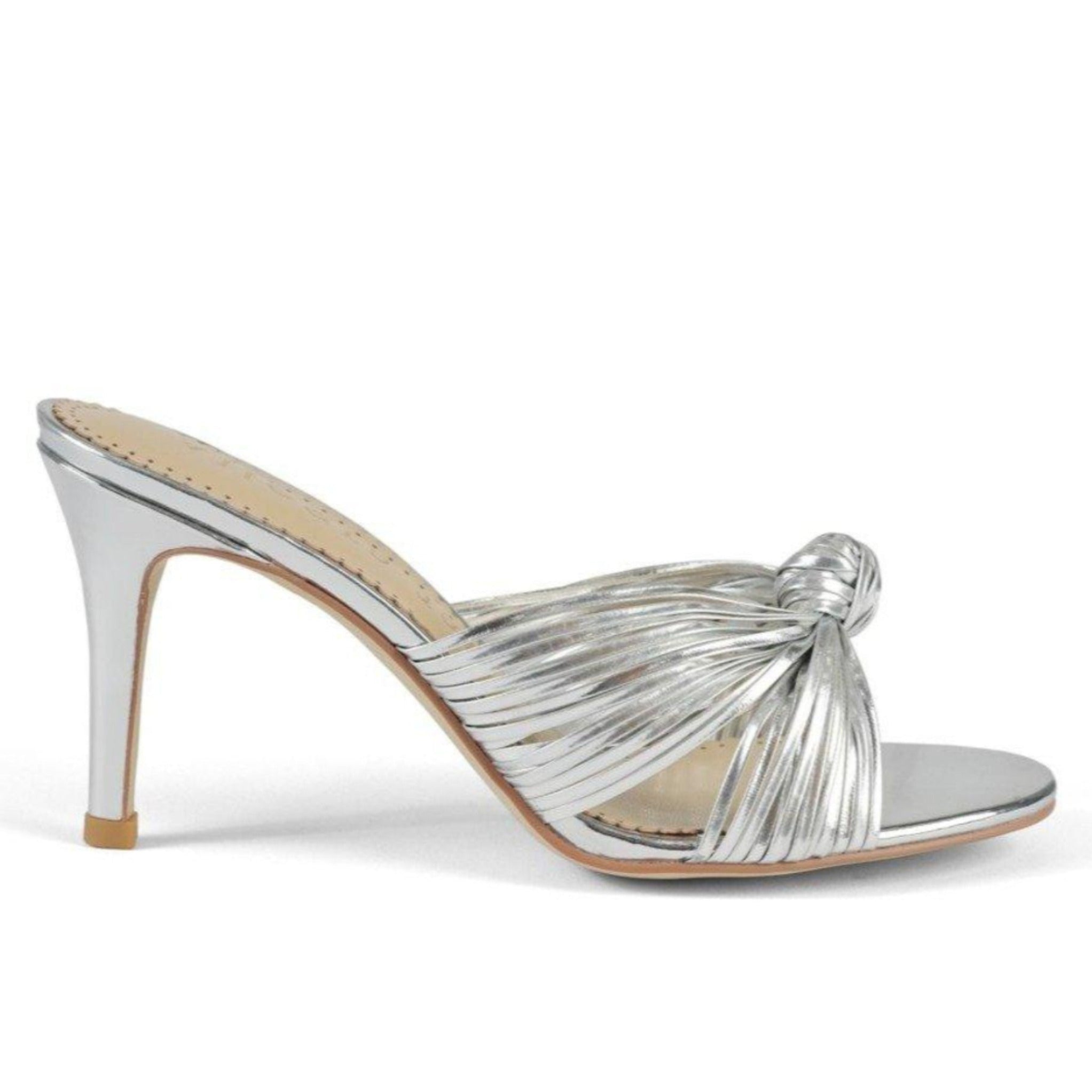 Marly in silver strappy vegan leather