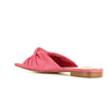 Pink women sandals with knot design upper - back view