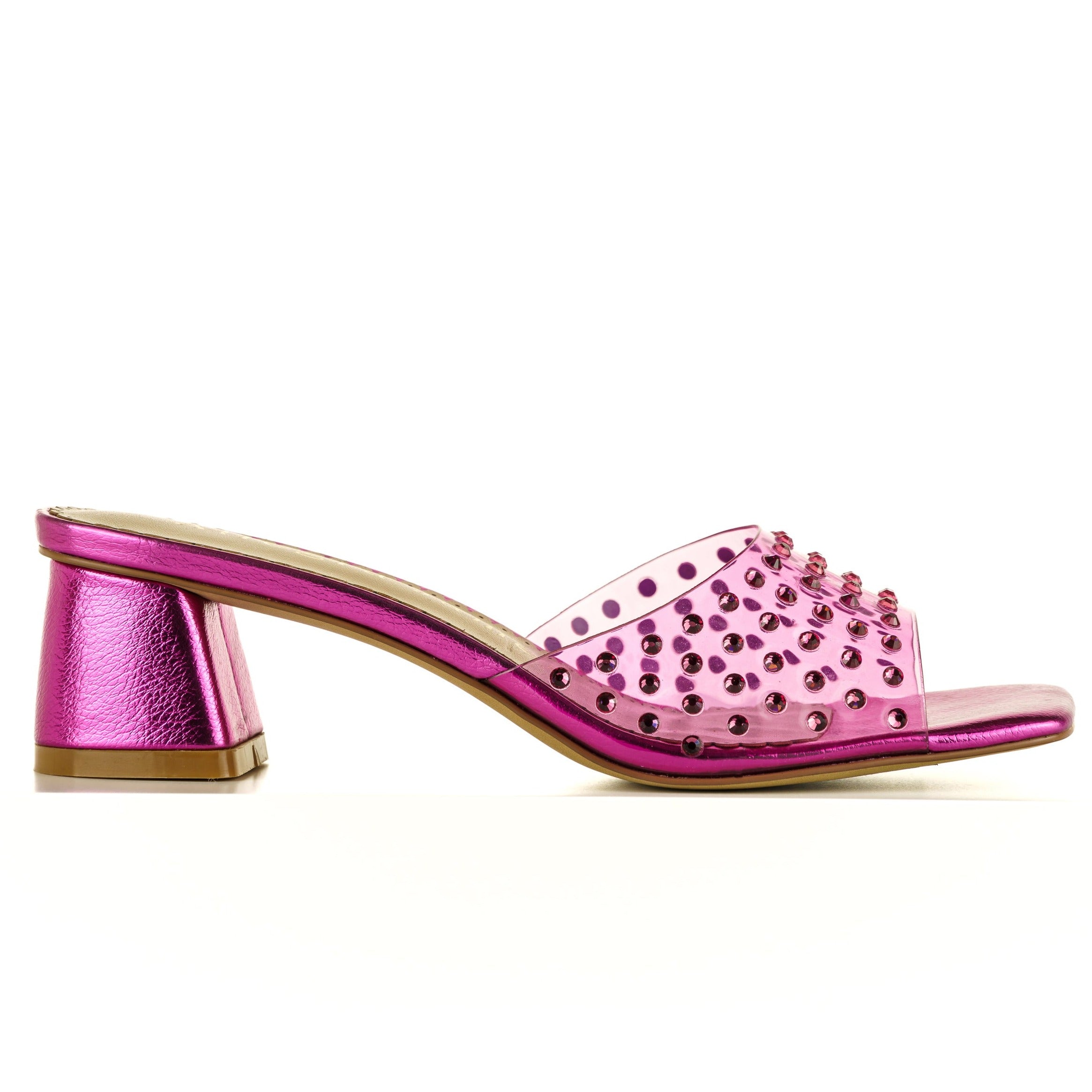 Fuchsia 2024 chunky heels