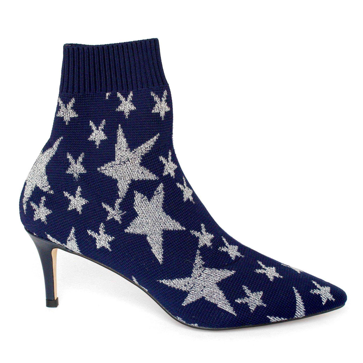 BAILEE bootie in navy knit - Allegra James