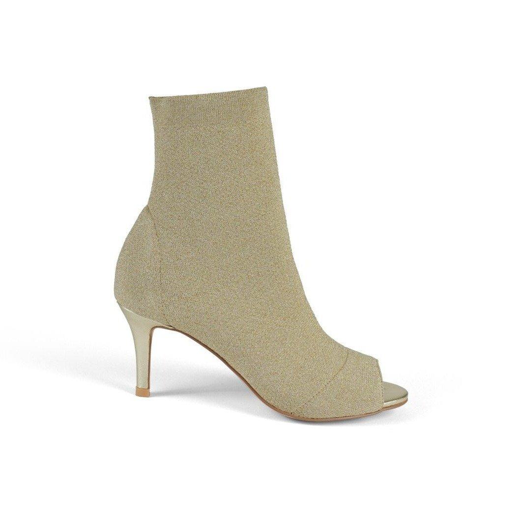 LINA bootie in gold knit - Allegra James