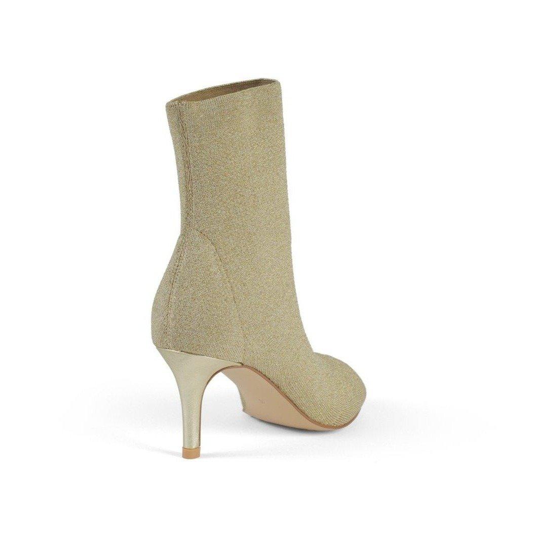 LINA bootie in gold knit - Allegra James