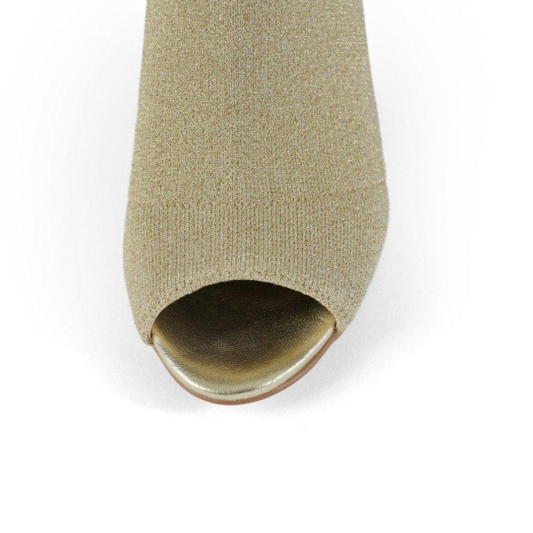 LINA bootie in gold knit - Allegra James
