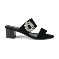 SADIE in black suede - Allegra James