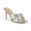 MARLY sandal in silver vegan leather - Allegra James
