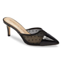 MALLY black polka dot and black patent - Allegra James