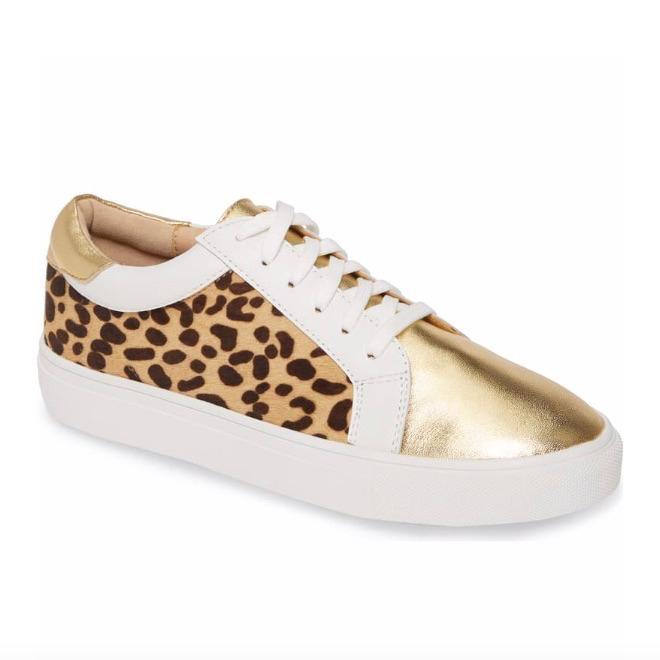 LORIE sneaker in leopard hair calf - Allegra James