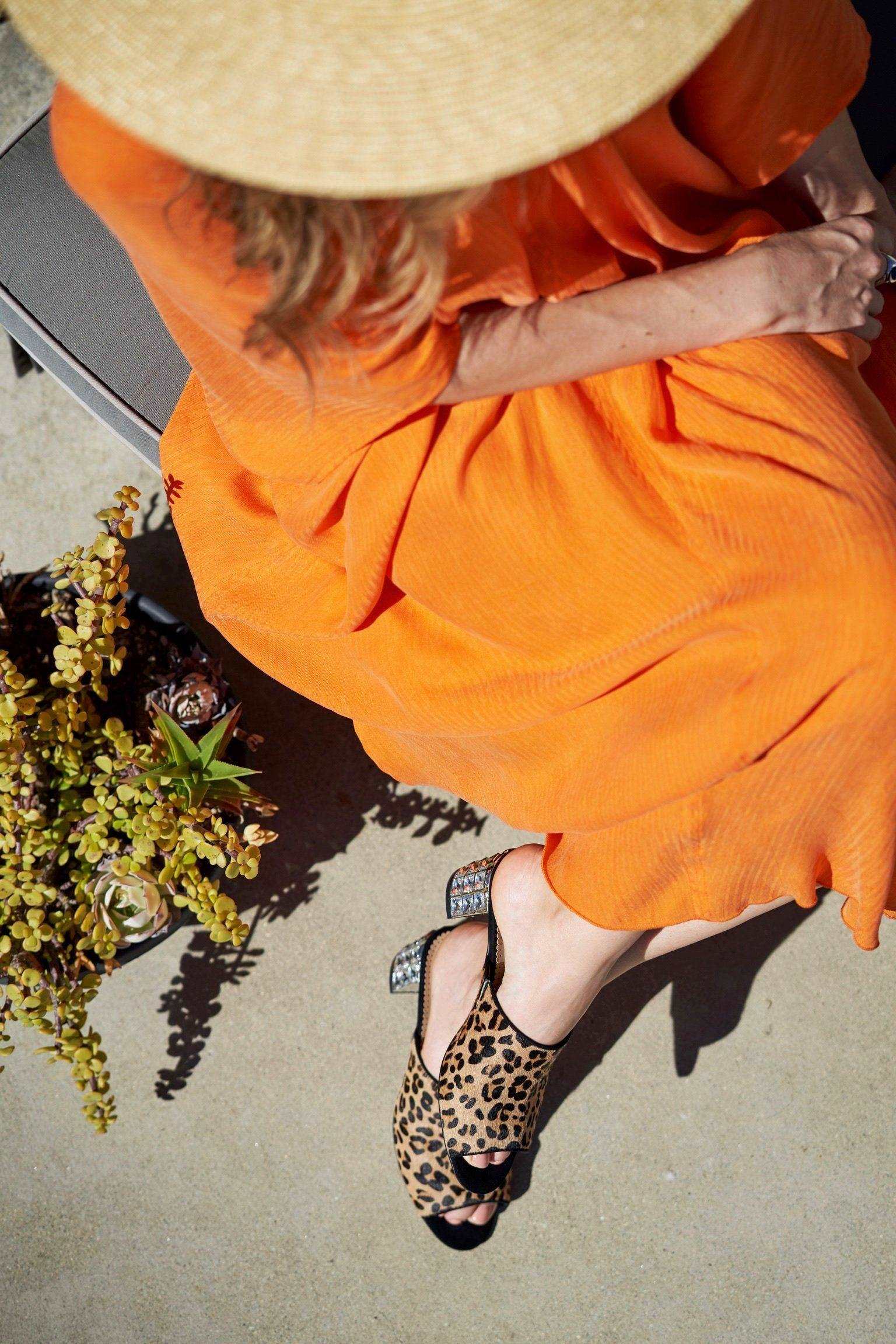 CINDY Mule in Leopard Hair Calf - Allegra James