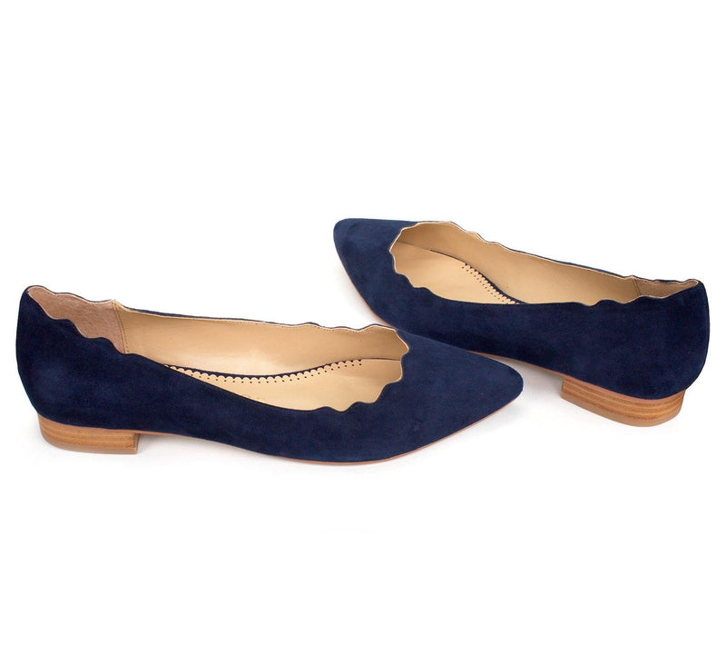 KAREN in navy suede - Allegra James