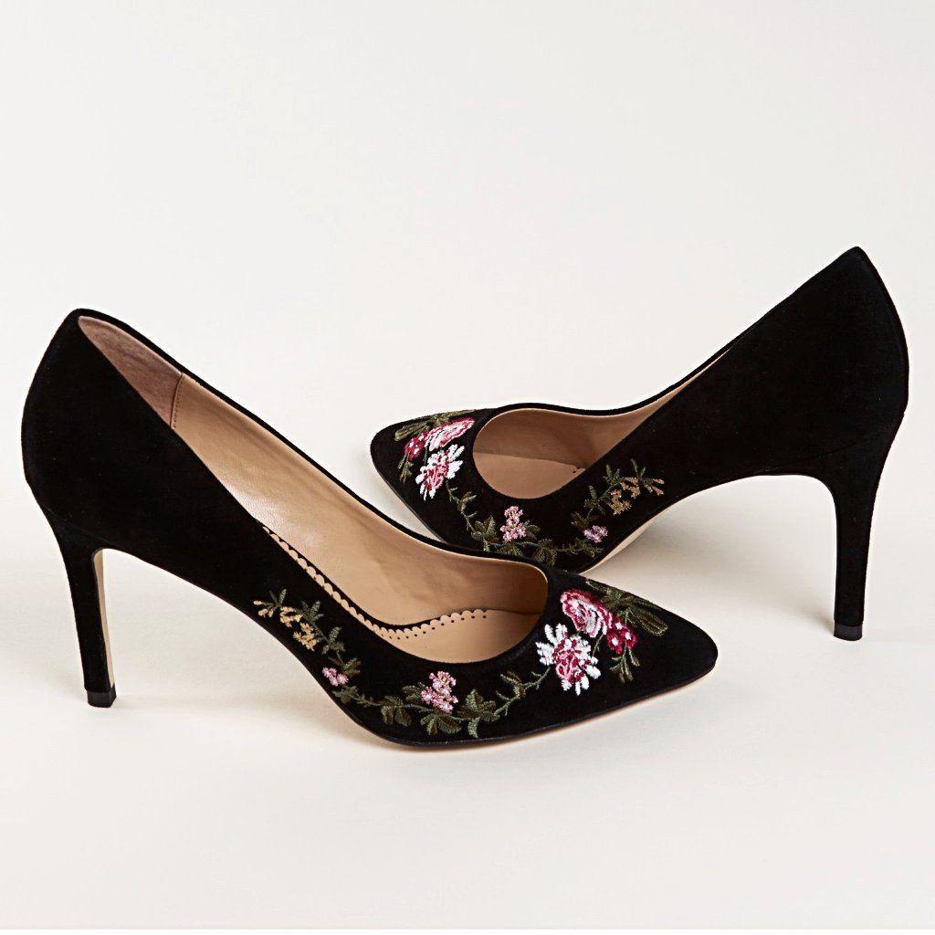 MANDY Pump in Black Suede - Allegra James