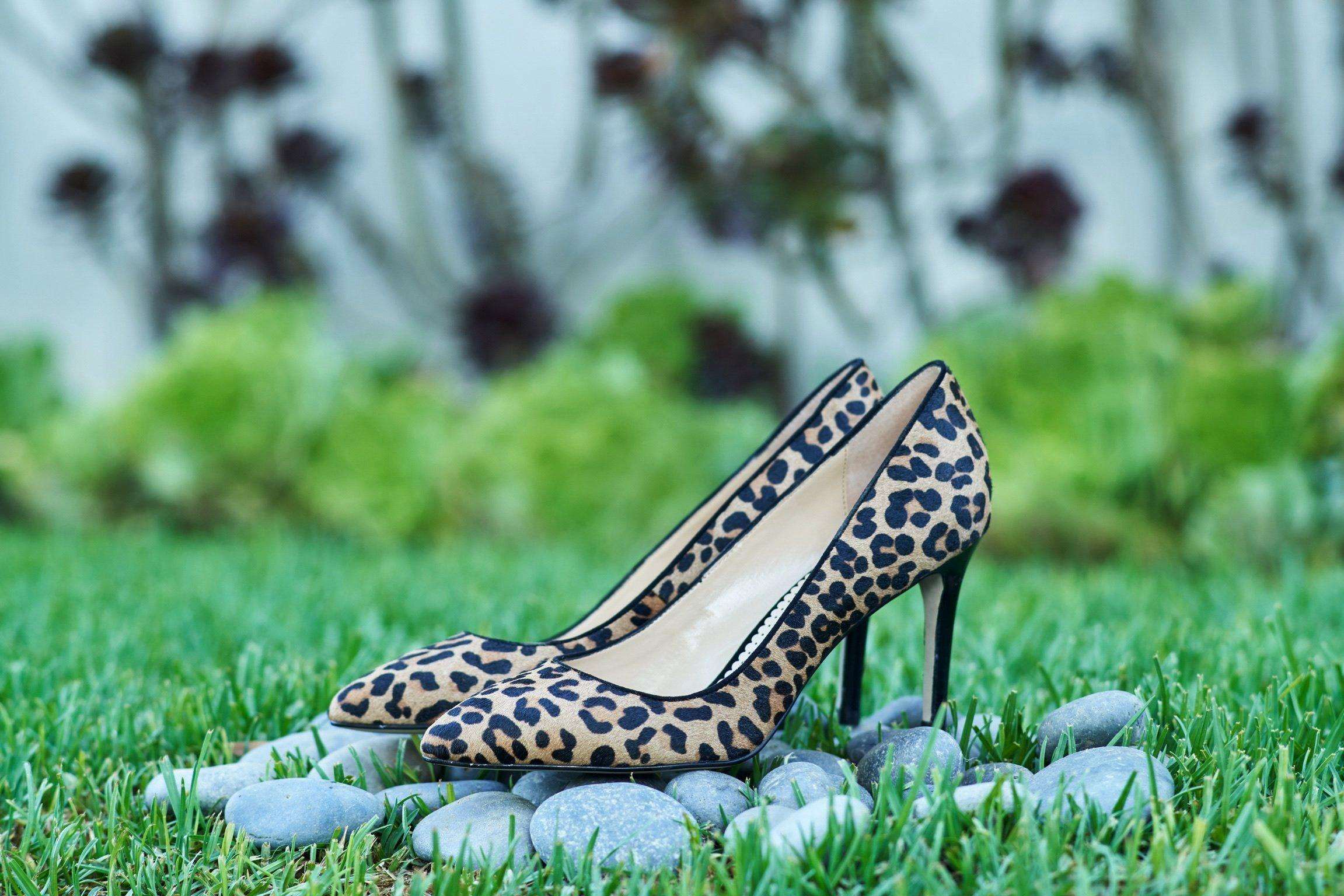 MANDY Pump in Leopard Hair Calf - Allegra James