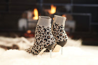 STACEY Bootie in Leopard Knit - Allegra James